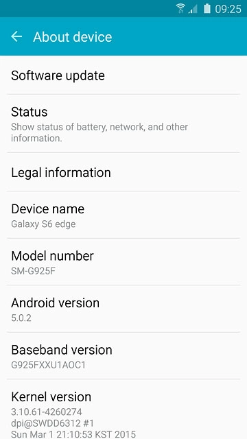 Press Software update.