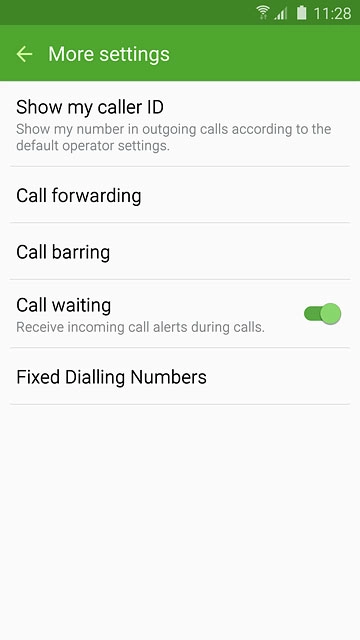 Press Fixed Dialling Numbers.