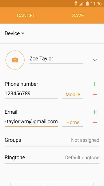Press the add picture icon.