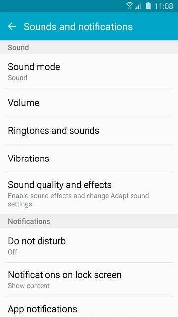 Press Ringtones and sounds.