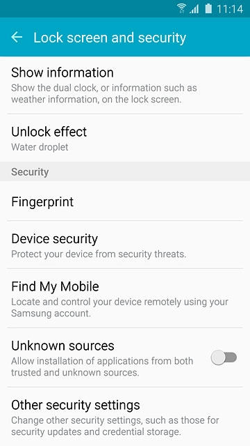 Press Other security settings.