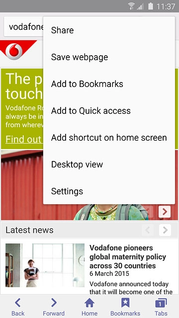 Press Add to Bookmarks.