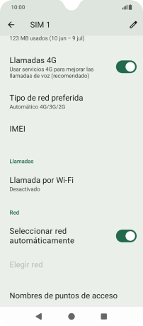 Pulsa Nombres de puntos de acceso.