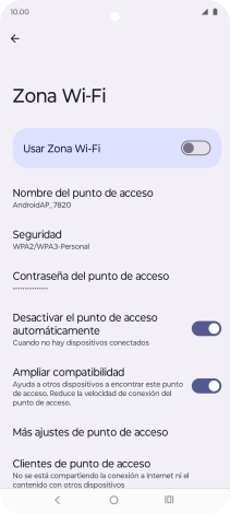 Pulsa Nombre del punto de acceso.
