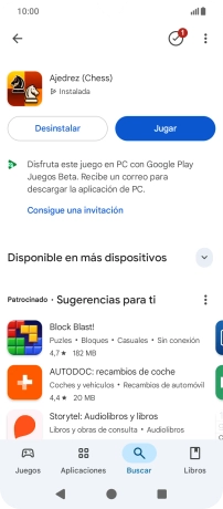 Pulsa la tecla de inicio para terminar y regresar a la pantalla de inicio.