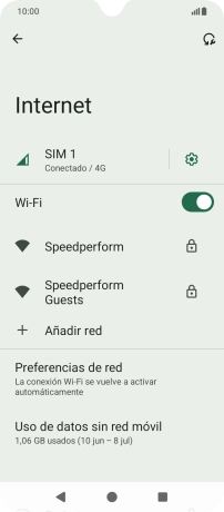 Pulsa la red wifi deseada.