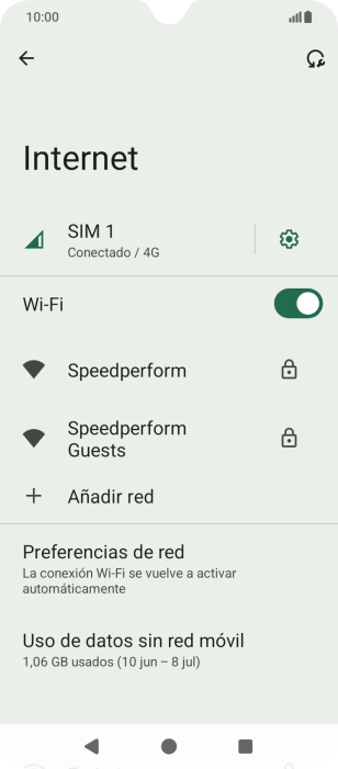 Pulsa la red wifi deseada.