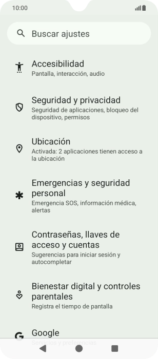 Pulsa Contraseñas, llaves de acceso y cuentas.