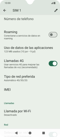 Pulsa Uso de datos de las aplicaciones.