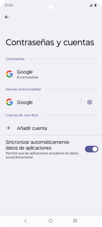 Pulsa Añadir cuenta.