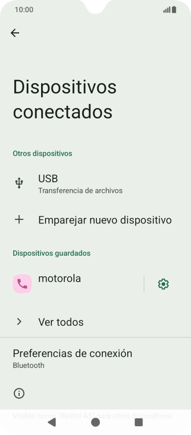 Pulsa la tecla de inicio para terminar y regresar a la pantalla de inicio.