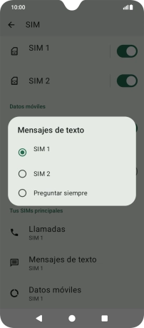 Pulsa el ajuste deseado.