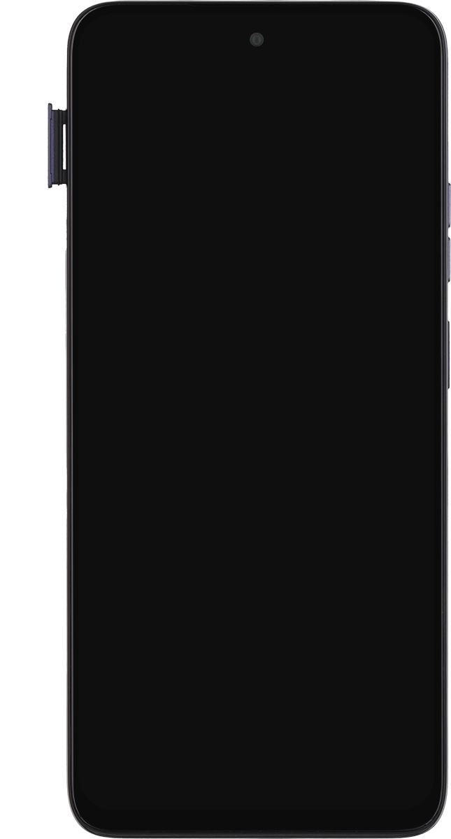 Retira el contenedor de tarjetas del teléfono.