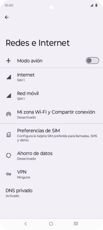 Pulsa Mi zona Wi-Fi y Compartir conexión.