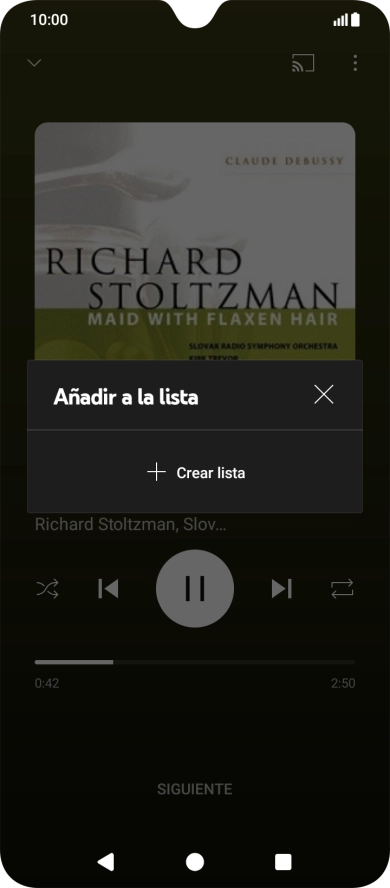 Pulsa Crear lista.