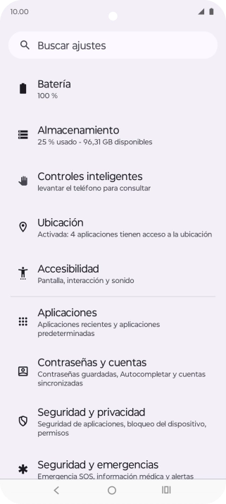Pulsa Seguridad y privacidad.
