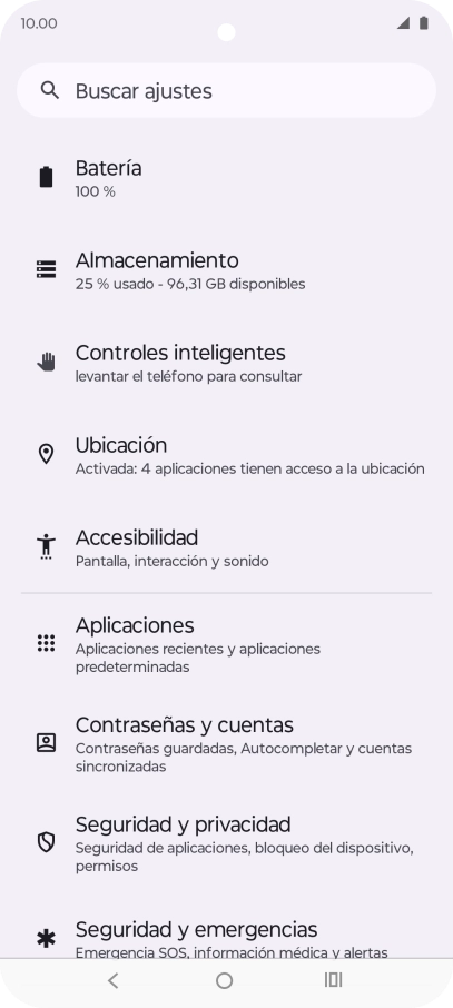 Pulsa Seguridad y privacidad.