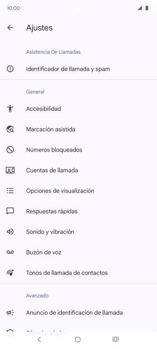 Pulsa Buzón de voz.