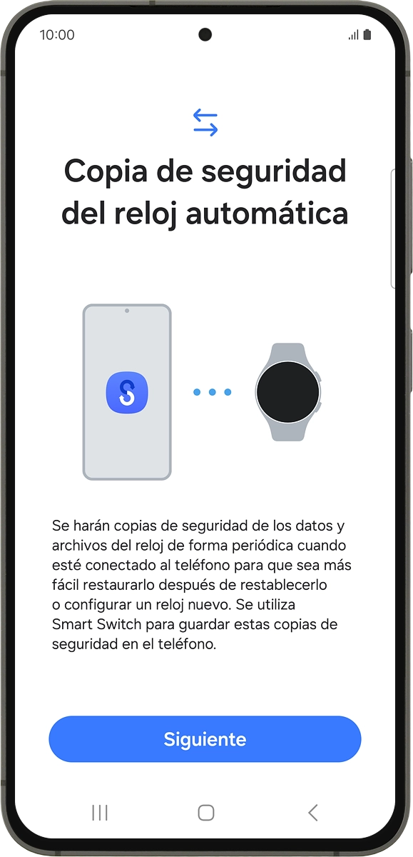 En el teléfono: Pulsa Siguiente.