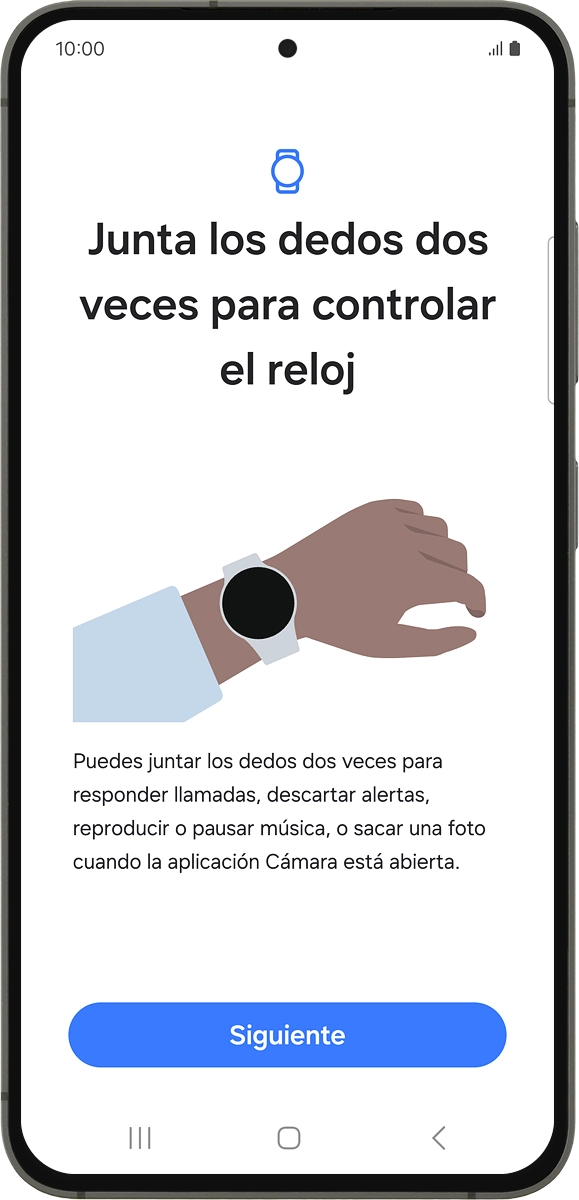 En el teléfono: Pulsa Siguiente.