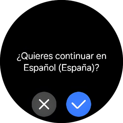 Pulsa el icono de aceptar.