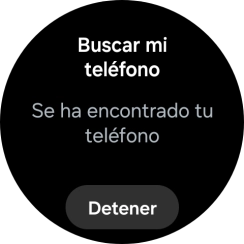 Pulsa Detener cuando hayas encontrado el teléfono.
