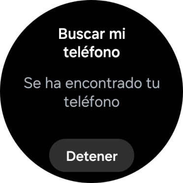 Pulsa Detener cuando hayas encontrado el teléfono.