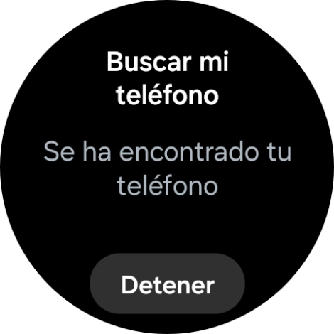 Pulsa Detener cuando hayas encontrado el teléfono.