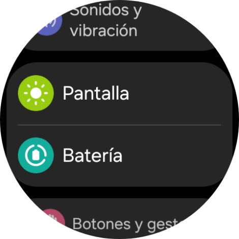 Pulsa Pantalla.