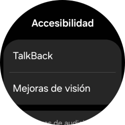 Pulsa Talkback y sigue las indicaciones de la pantalla para activar o desactivar la función.