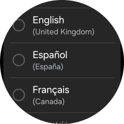 Pulsa el idioma deseado.