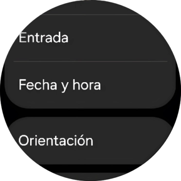 Pulsa Fecha y hora.