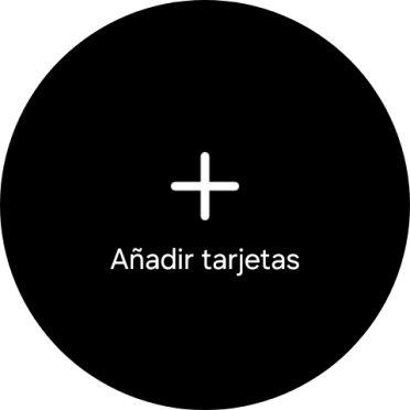 Pulsa Añadir tarjetas.