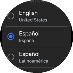 Pulsa el idioma deseado.