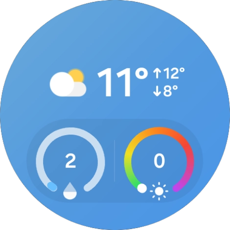 Mantén pulsado el widget deseado.