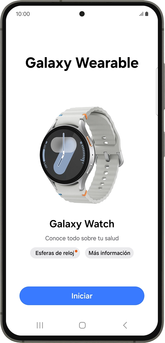 En el teléfono: Pulsa Iniciar.