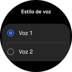 Pulsa la voz deseada.