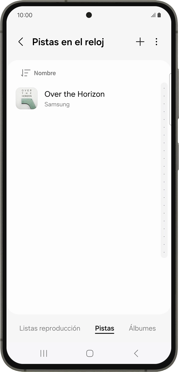 En el teléfono: Pulsa el icono de añadir.