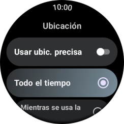 Sigue las indicaciones de la pantalla para seleccionar los ajustes deseados y activar o desactivar la función.