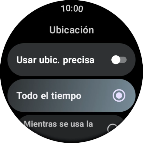 Sigue las indicaciones de la pantalla para seleccionar los ajustes deseados y activar o desactivar la función.