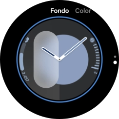 Desliza el dedo por la pantalla para cambiar entre los distintos tipos de diseño.