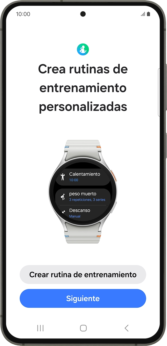 En el teléfono: Sigue las indicaciones de la pantalla para seleccionar los ajustes deseados y pulsa Siguiente.