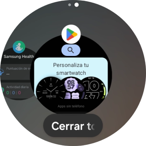 Para cerrar una sola aplicación en ejecución, desliza el dedo hacia arriba sobre la aplicación deseada.