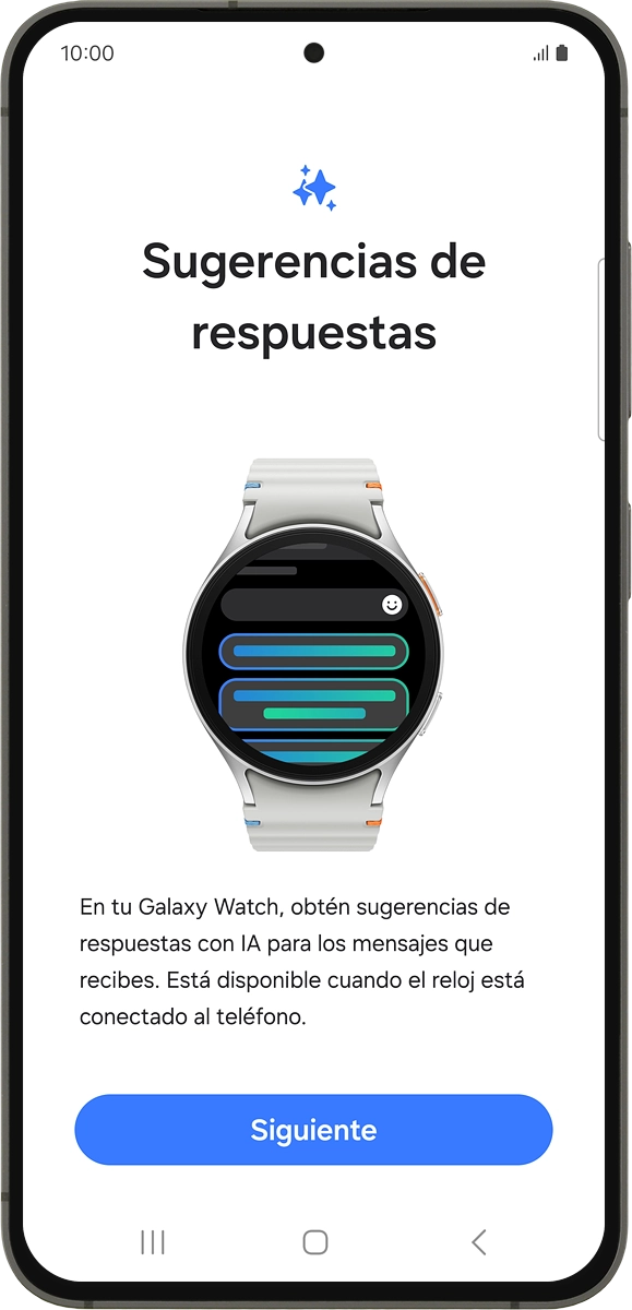 En el teléfono: Pulsa Siguiente.