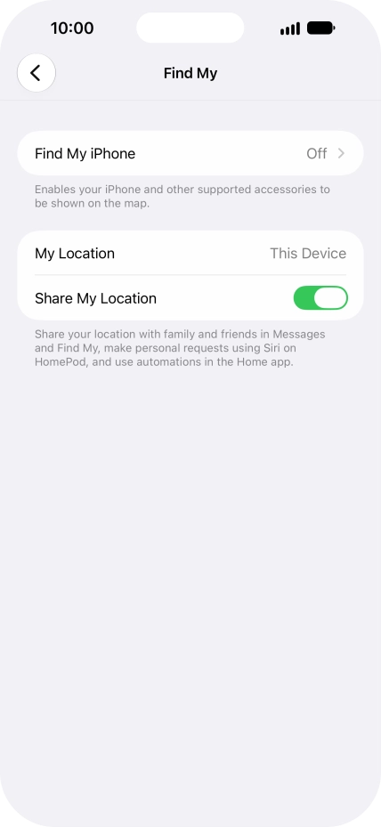 Press Find My iPhone.