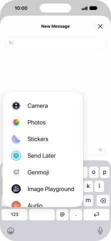 Press Genmoji.