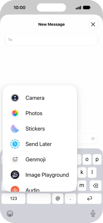 Press Genmoji.
