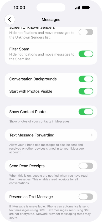 Press the indicator next to Press the indicator next to