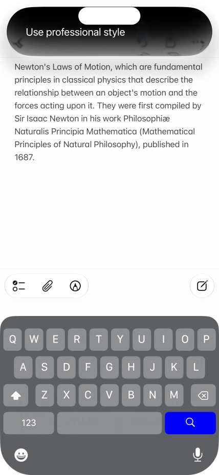 To change the writing style of the text, describe the required writing style.