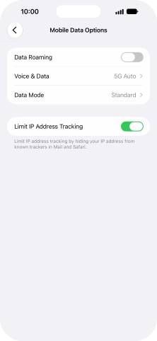 Press Data Mode. Press Data Mode.